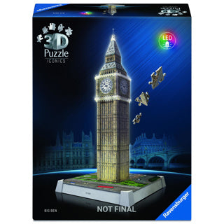 Ravensburger - 3d puzzel iconics big ben - met licht - 235st.