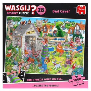 Jumbo - Wasgij destiny 28 legpuzzel - de mancave van pa 1000st.