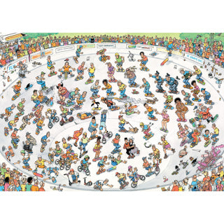 Jumbo - Jan van haasteren legpuzzel - skateboarden in de bowl - 1000st.