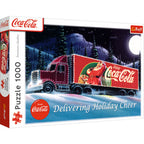 Trefl puzzel 1000 stukjes - kerst truck coca-cola
