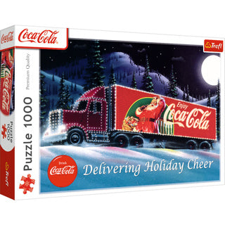 Trefl puzzel 1000 stukjes - kerst truck coca-cola