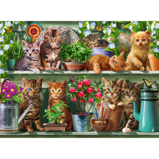 Ravensburger - puzzel katjes in het rek 500 stukjes