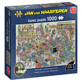 Jan Van Haasteren - Jan Van Haasteren legpuzzel - nk mens erger je niet 1000st.