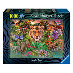 Merkloos sans marque ravensburger | puzzel | jungle tiger | 1000 stukjes