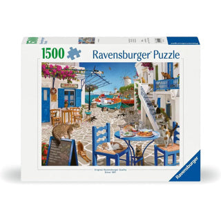 Ravensburger - puzzel katten mykonos 1500 stukjes legpuzzel.
