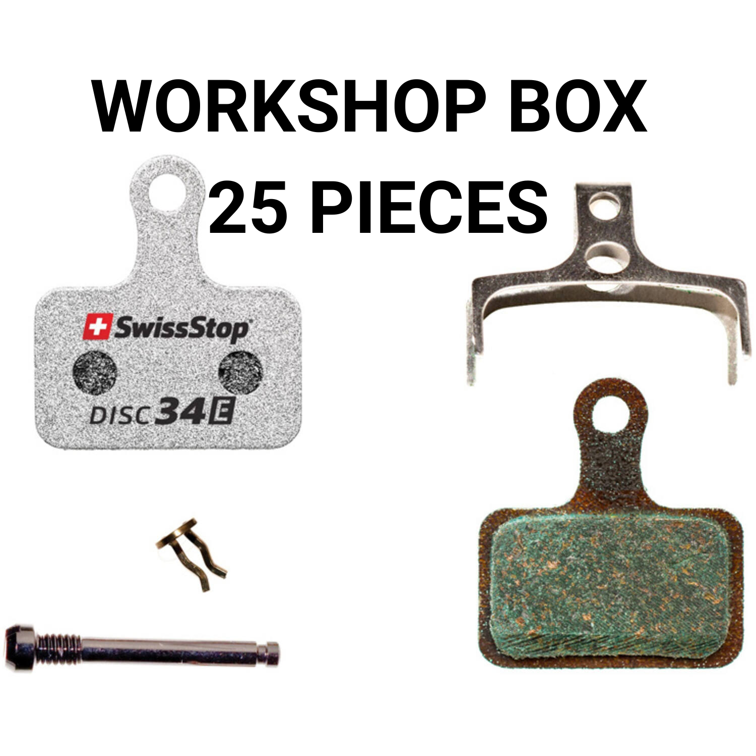 Swissstop - Swissstop - remblokset disc 34 e - trp tektro rever werkplaats verpakking 25 sets