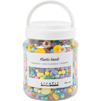 Creativ Company - Creativ Company Https://www.cchobby.nl/plastic-kralen-d-5-35-mm-gatgrootte-1-8-mm-ca-900-stuk-diverse-kleuren-700-ml-1-doosje