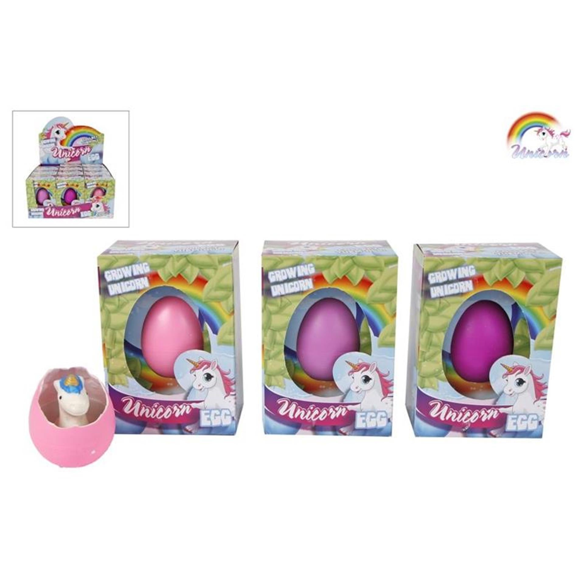 Unicorn ei met groeiende 6cm