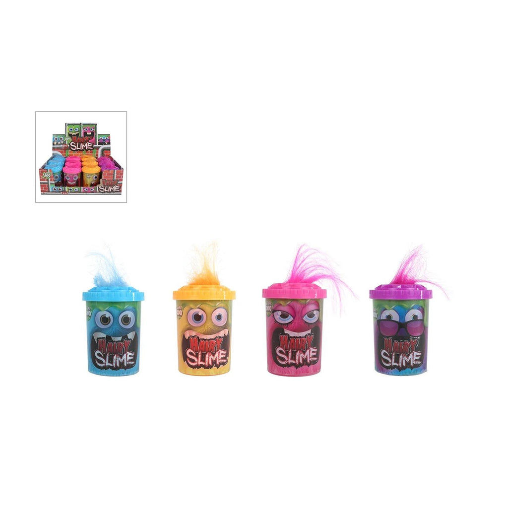 - Slime harige monsters 100gram 4ass 8cm