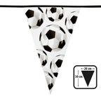 Boland vlaggenlijn voetbal puntvlaggen, 6mtr.