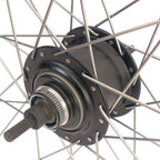 Shimano achterwiel 28 inch nexus 8 naaf (zwart) - zac19 velg (zwart) met rvs spaken - voor schijfrem
