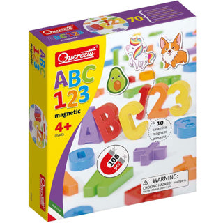 Quercetti - magneten set hoofdletters en cijfers 106-delig | 2 stuks