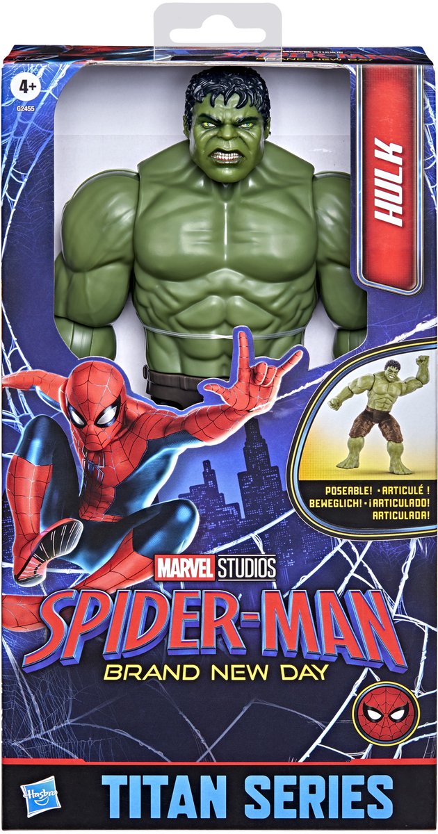 Hasbro - Hasbro Marvel spiderman titan series hulk speelfiguur - 30cm