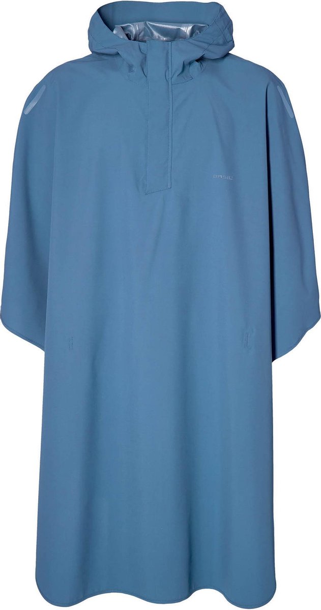 Basil - hoga regenponcho unisex - blauw - one size