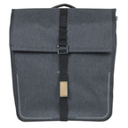 Basil dubbele fietstas urban dry mik 50 liter - charcoal
