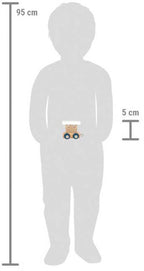 Small foot - houten lettertrein polar - wagon wit - 12 stuks