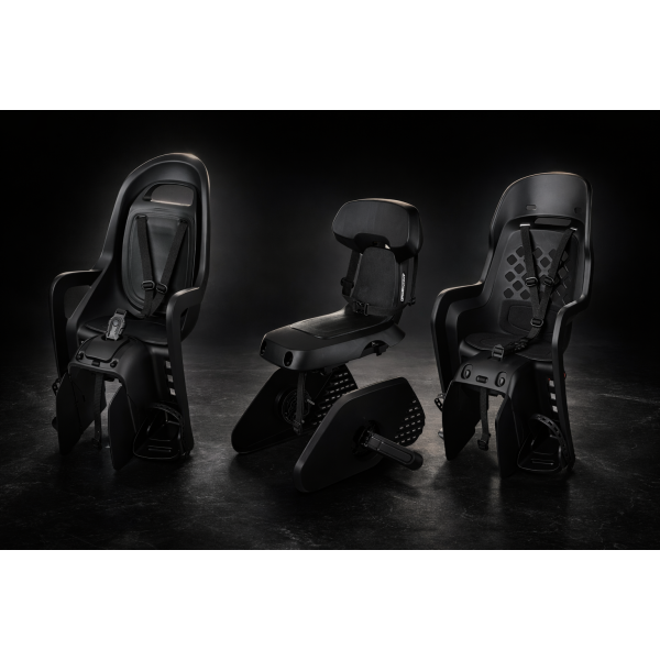 Polisport Plasticos S.A. - Plasticos S.A. achterzitje guppy black serie junior mik-hd zwart