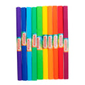 Crêpepapier regenboog, set van 10 kleuren