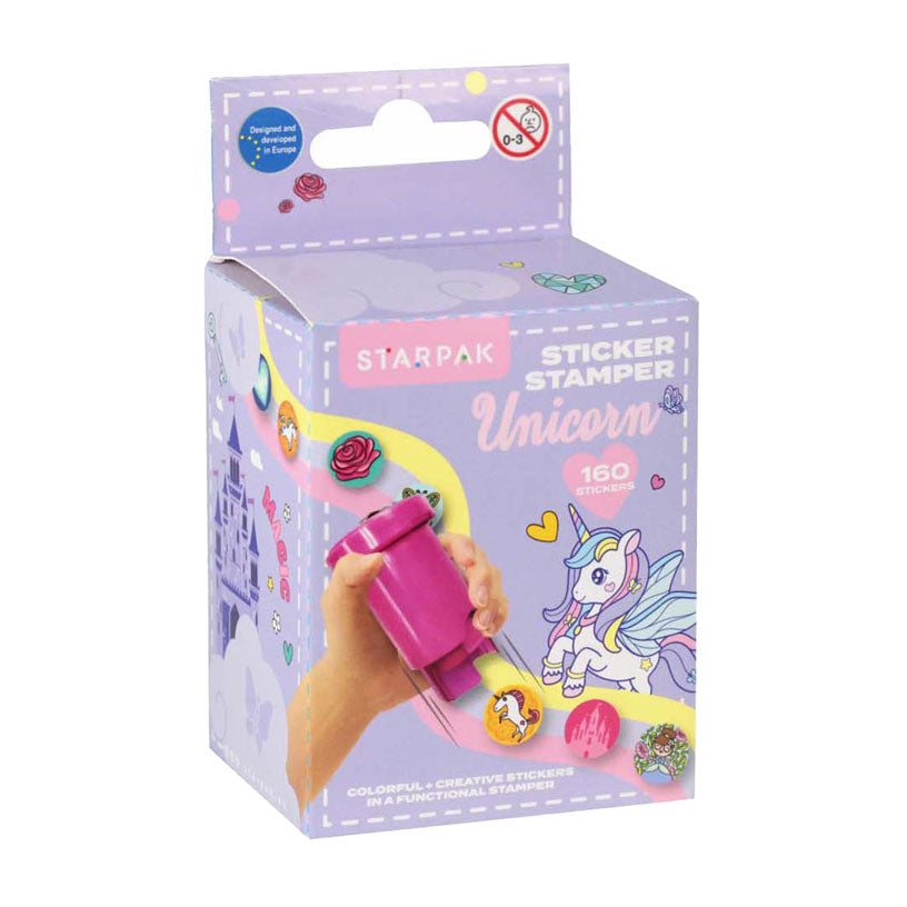Sticker stempel eenhoorn, 160st.