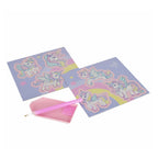 Creatieve set diamantmozaïek eenhoorn, 6dlg.