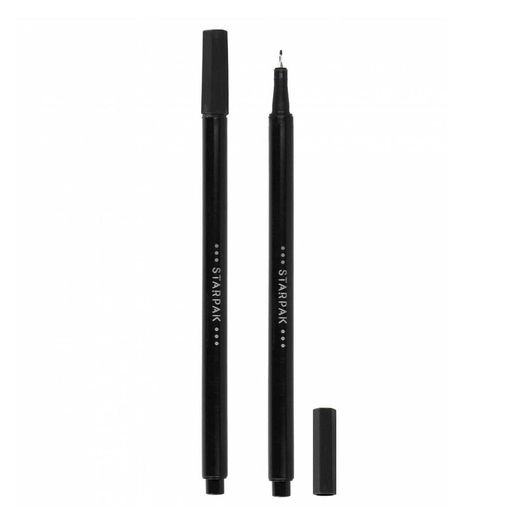 Fineliner rond 0,4 zwart, 20st.