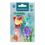 Gum 3d puzzel vissen, 4st.
