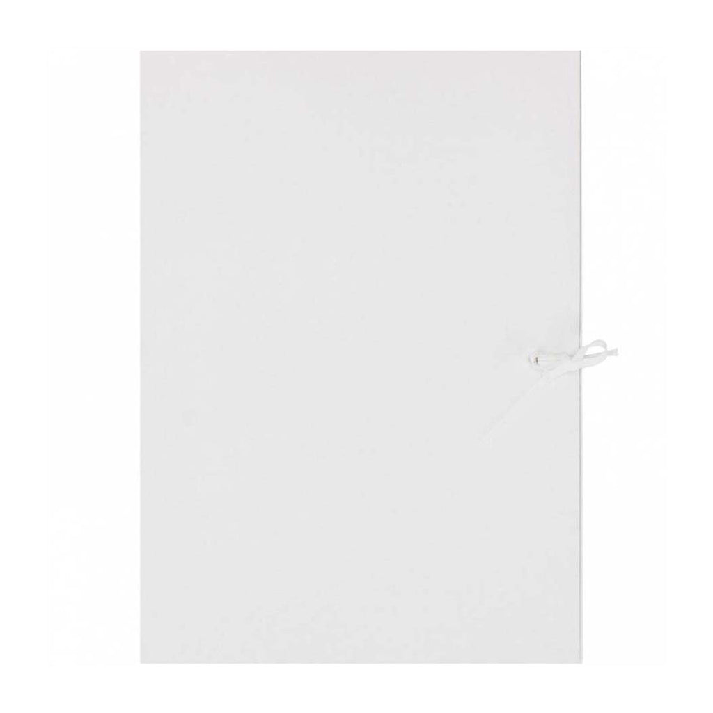 Witte map met band a4