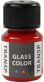 Creativ company glass color transparent, rood, 35ml