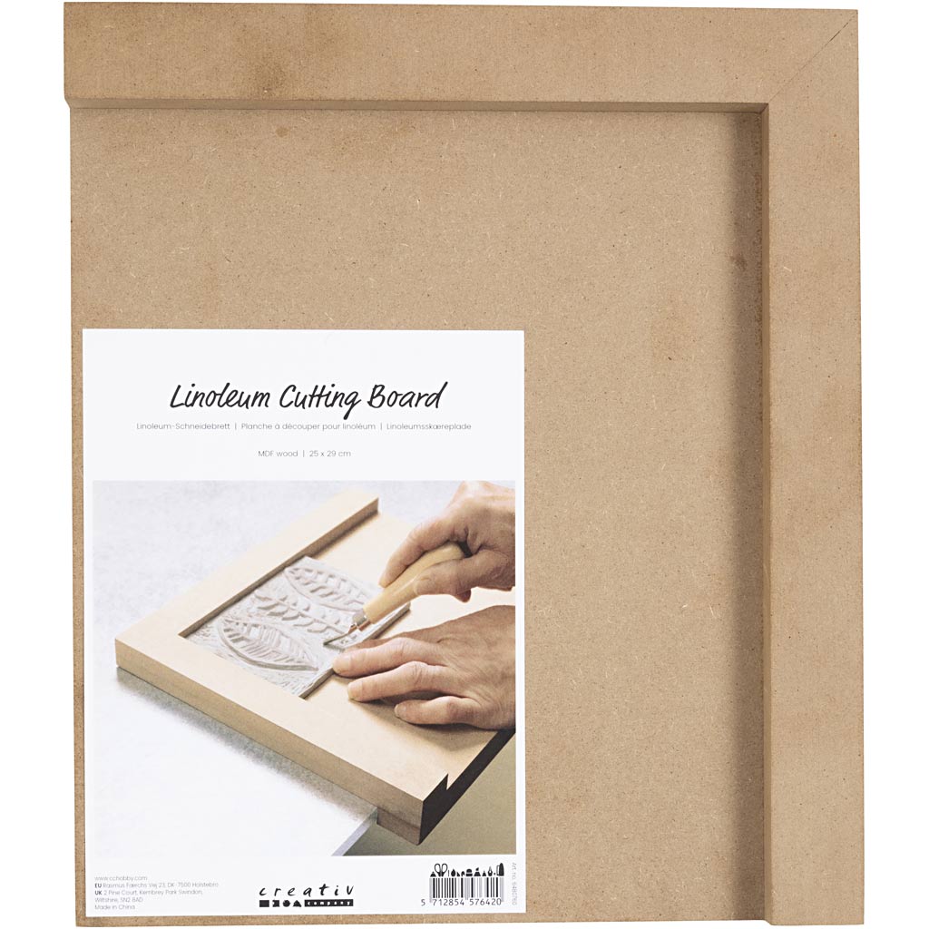 Creativ Company - Creativ Company Https://www.cchobby.nl/houten-linoleumhouder-afm-25x29-cm-rechtshandig-1-stuk