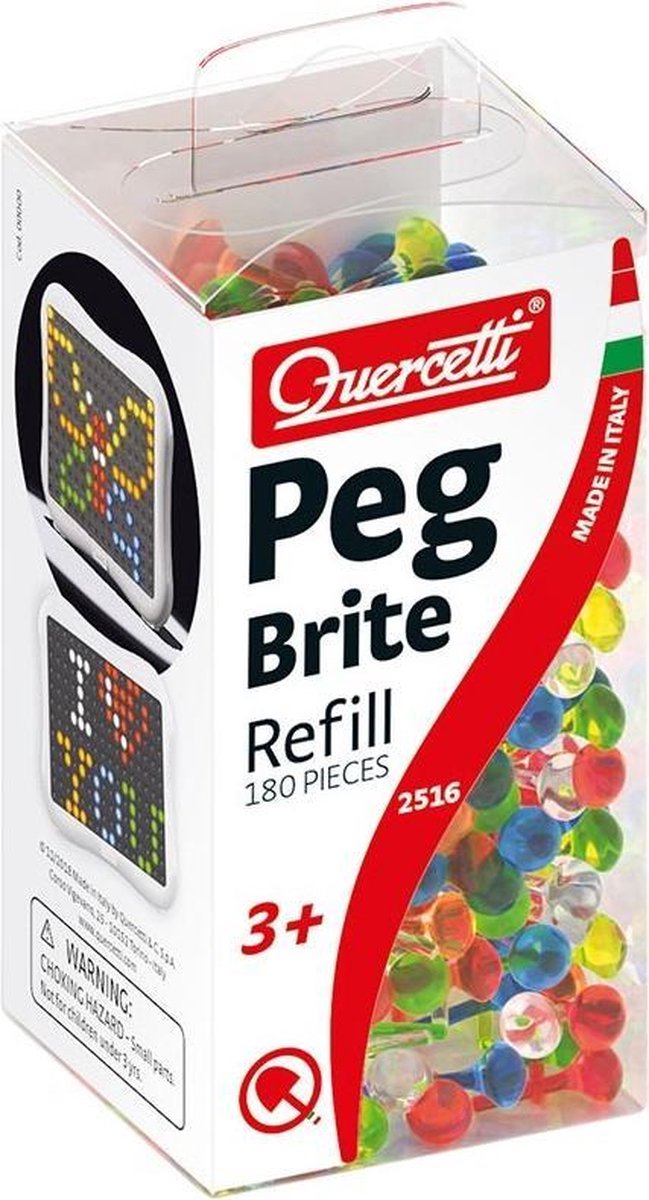 Quercetti - navulling peg brite led-pinnen 180-delig