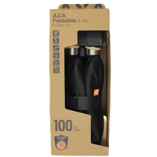 AXA - Vouwslot foldable 8-100 - zwart