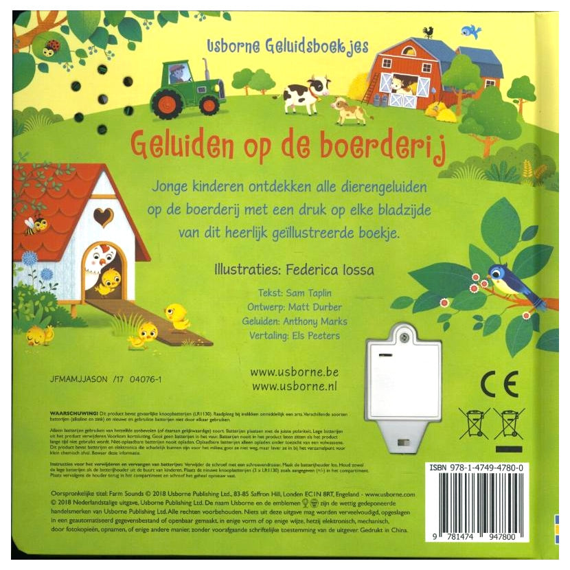 Wpg uitgevers geluidsboeken geluiden op de boerderij