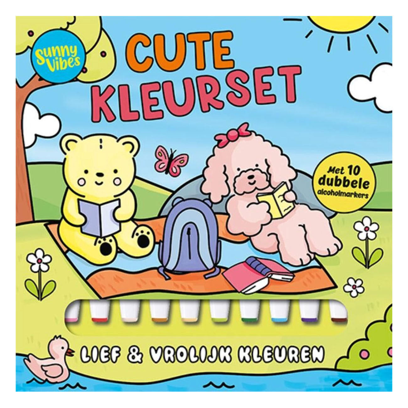 Lantaarn Publishers - Lantaarn Publishers Kleurboek sunny vibes - cute kleurset