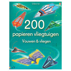 Centraal boekhuis 200 papieren vliegtuigen vouwen vliegen