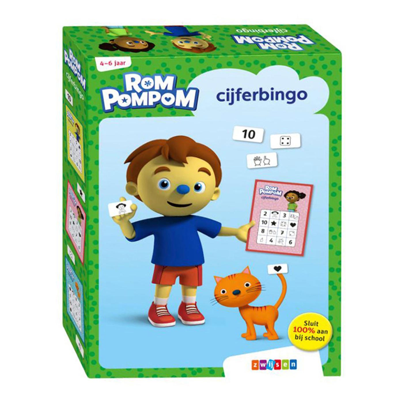 WPG Uitgevers - WPG Uitgevers Rompompom cijferbingo