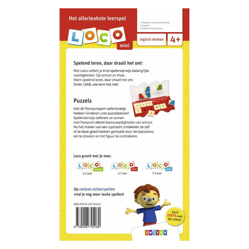 WPG Uitgevers - WPG Uitgevers Mini loco rompompom puzzels (4-6 jaar)