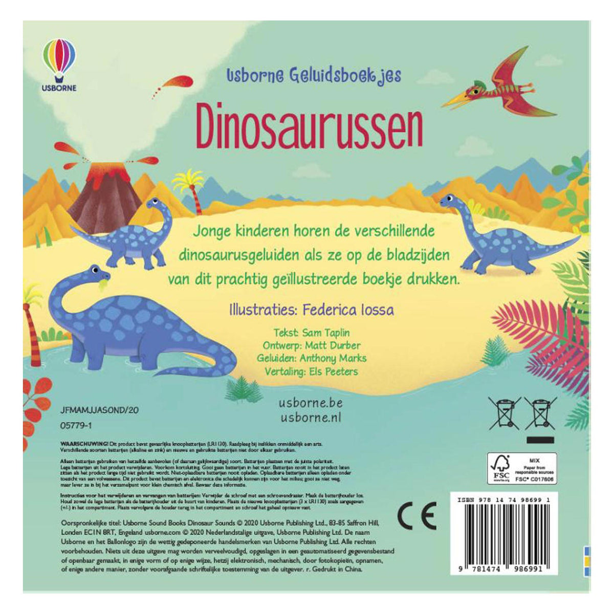 WPG Uitgevers - WPG Uitgevers Geluidenboek dinosaurussen