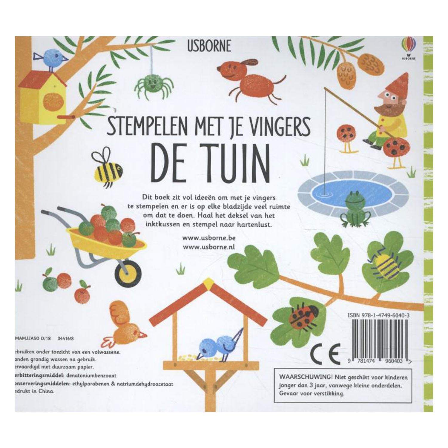 WPG Uitgevers - WPG Uitgevers Stempelen met je vingers - de tuin