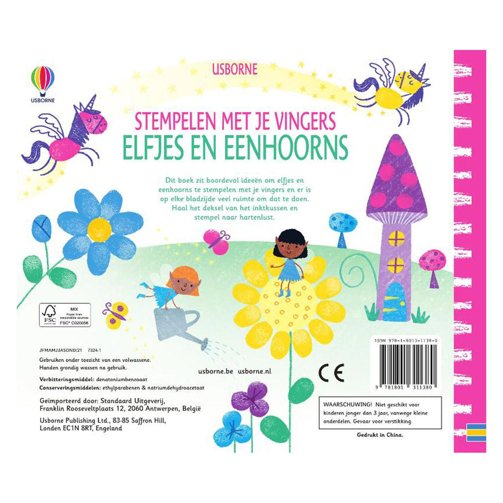 WPG Uitgevers - WPG Uitgevers Stempelen met je vingers - elfjes en eenhoorns