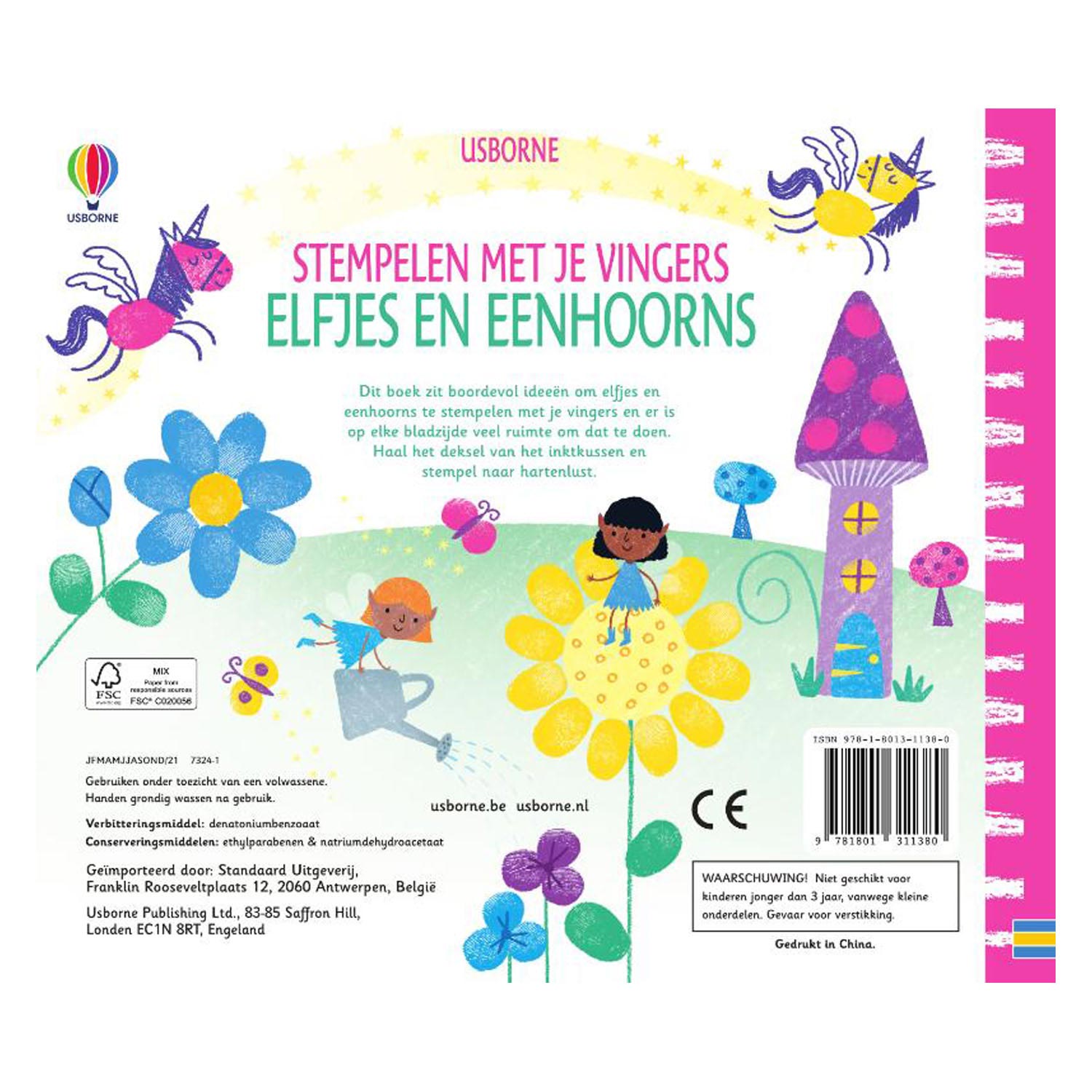 WPG Uitgevers - WPG Uitgevers Stempelen met je vingers - elfjes en eenhoorns