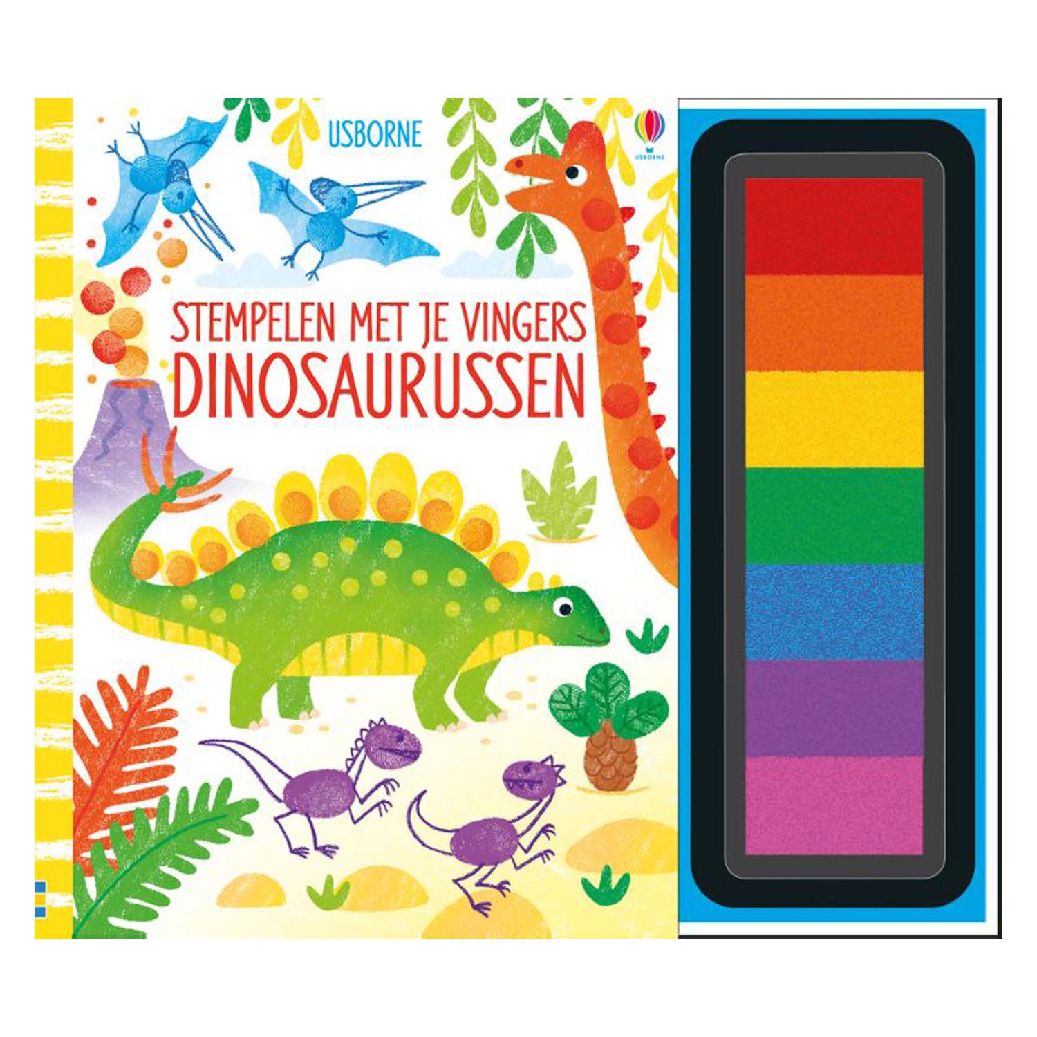 WPG Uitgevers - WPG Uitgevers Stempelen met je vingers - dinosaurussen