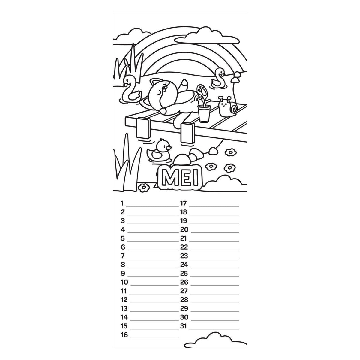- Verjaardagskalender - Cozy Kleuren