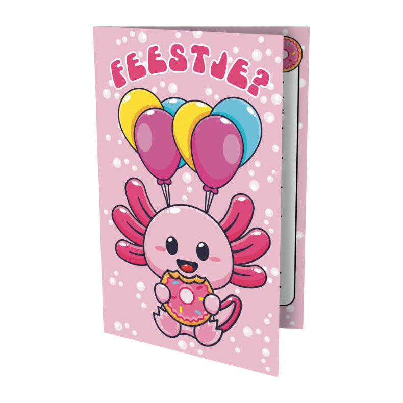 - Uitnodigingen - Axolotl 6 stuks