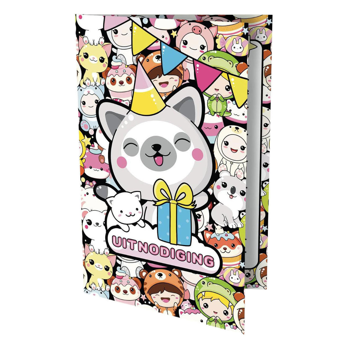 - Uitnodigingen - Kawaii 6 stuks