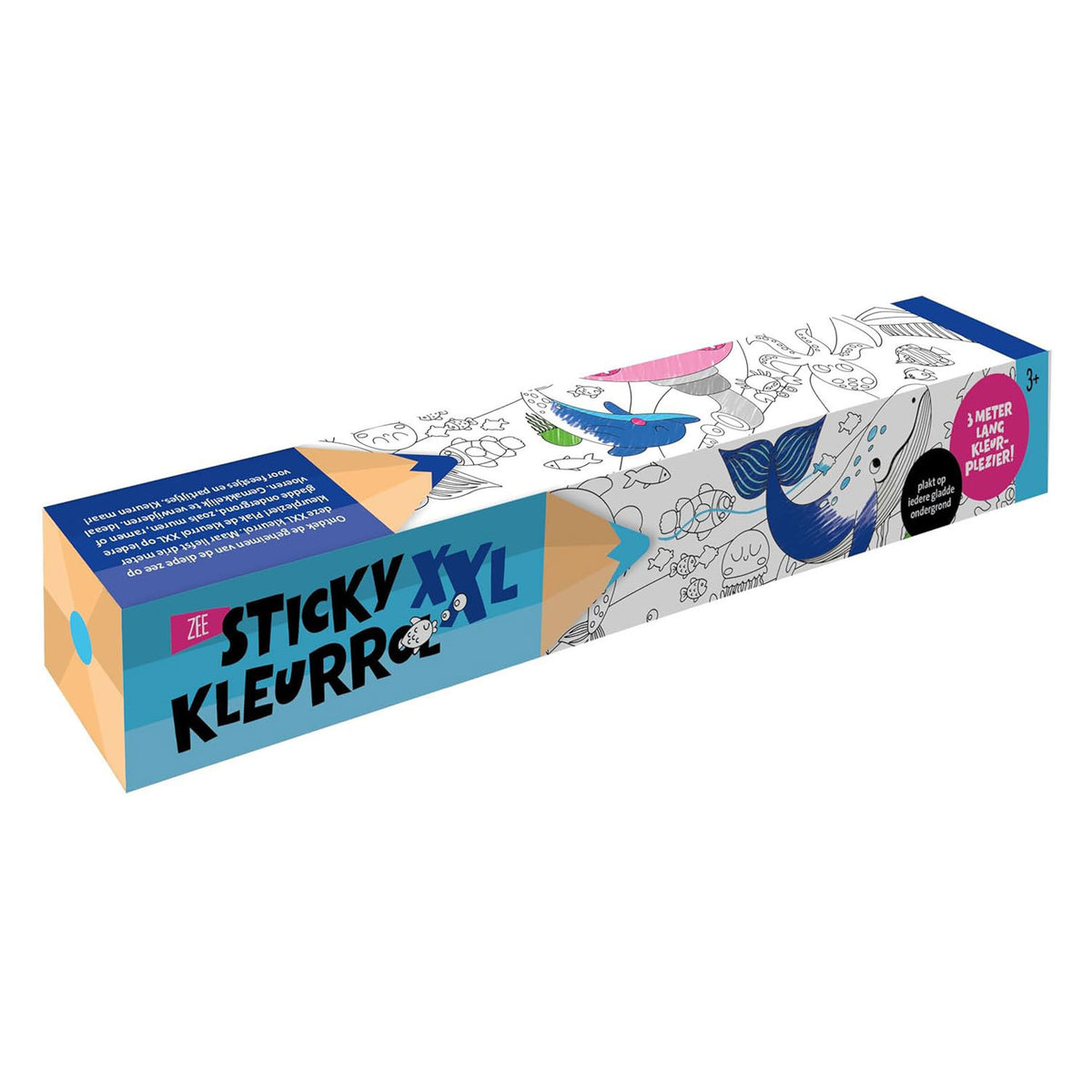 - Sticky Kleurrol XXL 3 Meter - Zee