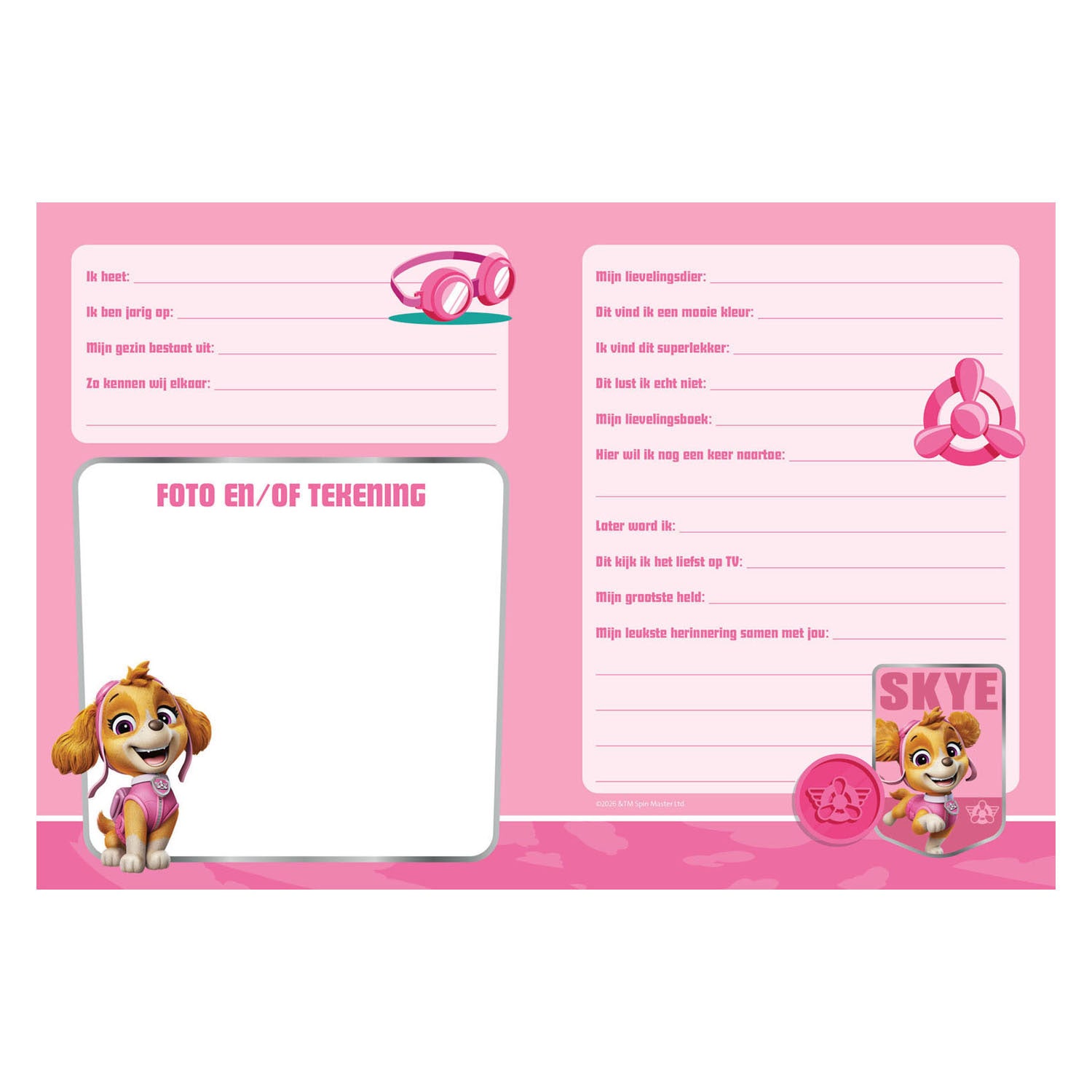 Paw Patrol - Paw Patrol Vriendenboek - girl pups nieuw
