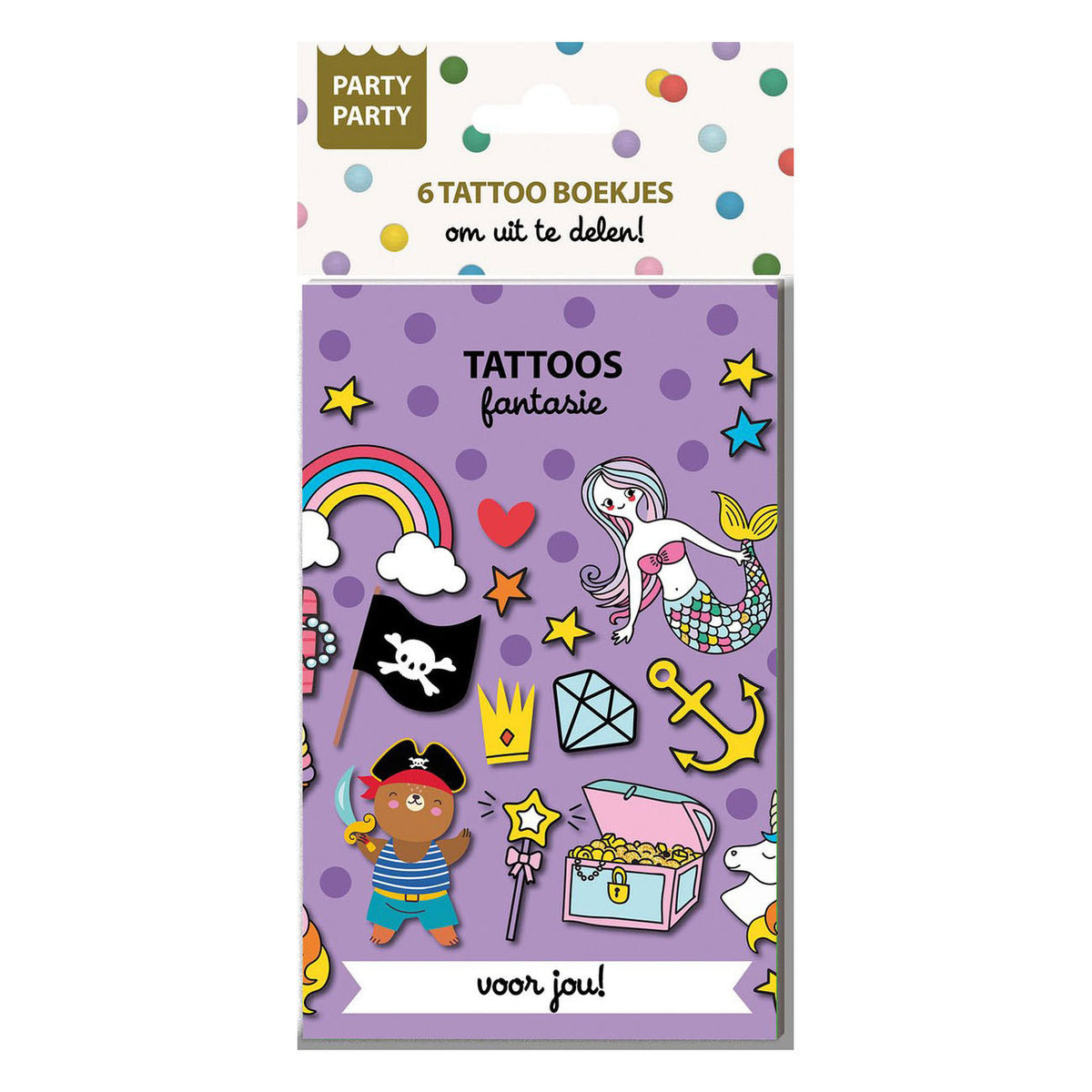 Ty - Ty Par par 6 tattoo boekjes - fantasie