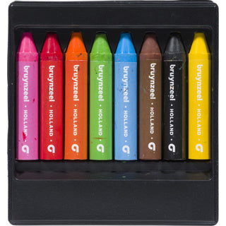 Bruynzeel - waskrijtjes dik 8 stuks | 3 stuks