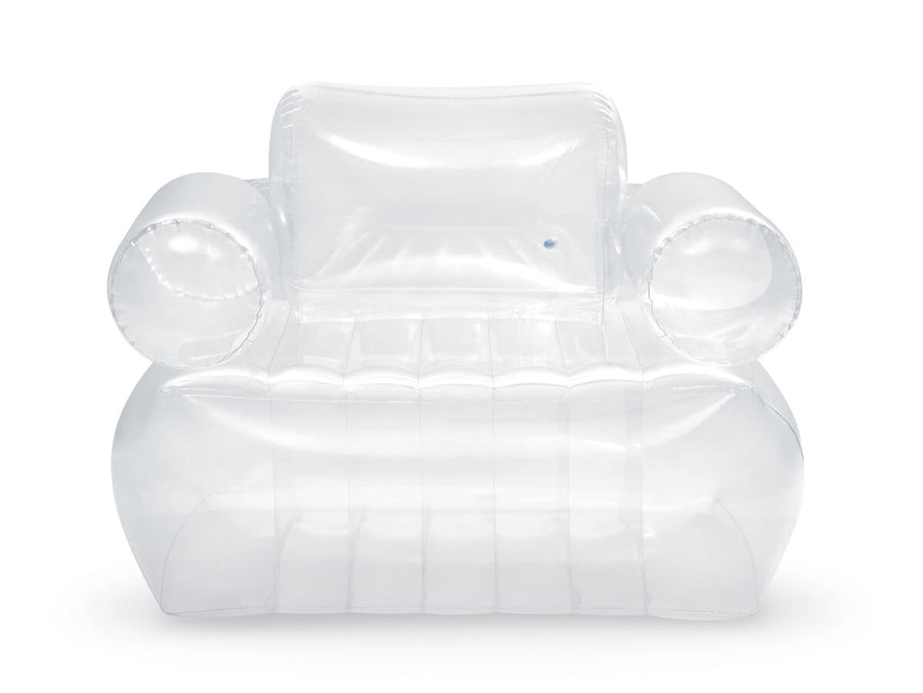 Intex Opblaasbare fauteuil transparant