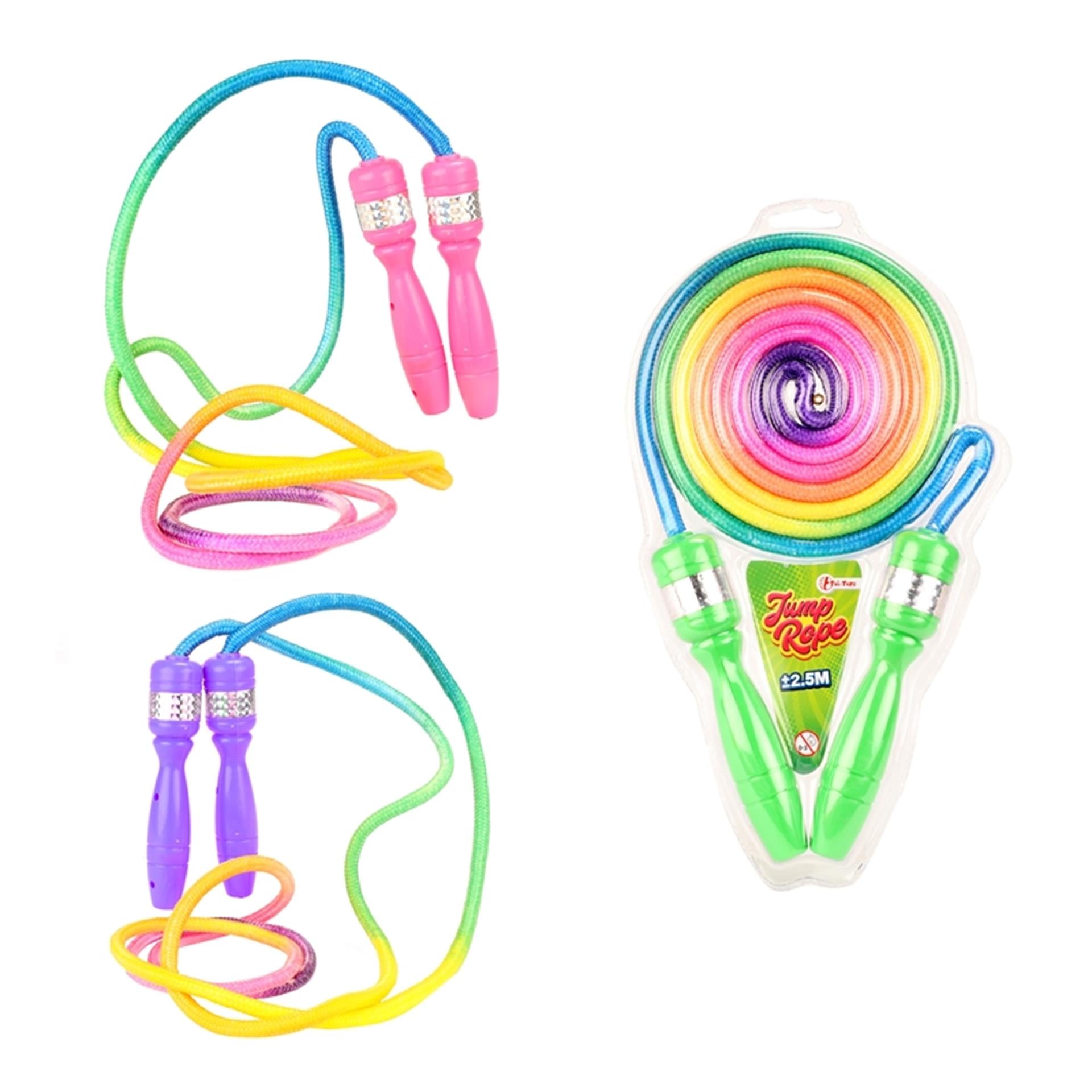 Toi-toys springtouw met regenboogkleuren